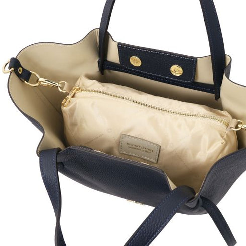 Legame - Leather shopping bag - Large size